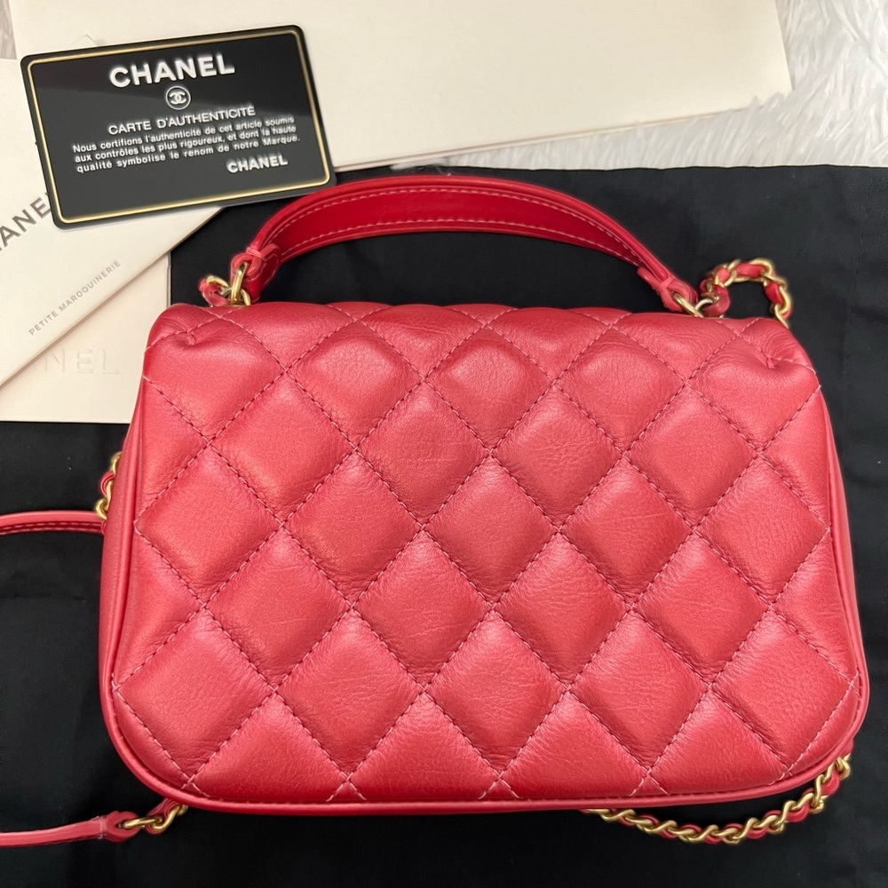 Chanel Quilted Mini Shoulder Bag Red - Picture 7 of 16